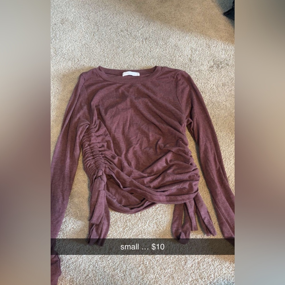Women's Ruched Long Sleeve Top